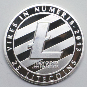 2020年　チャド共和国ライトコイン 記念1オンス銀貨 Litecoin チャド共和国 ライトコインデザイン シルバーコイン 未流通品